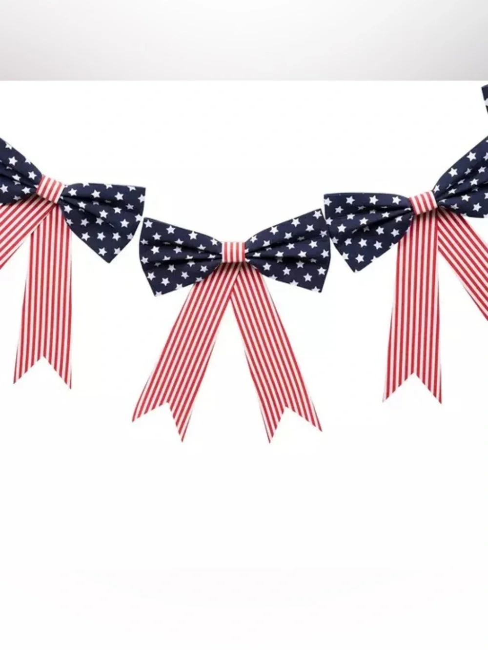 Patriotic Bows Garland